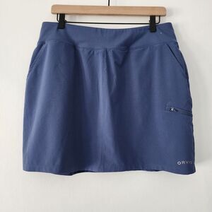 Orvis blue athletic hiking‎ tennis golf skort womens size L